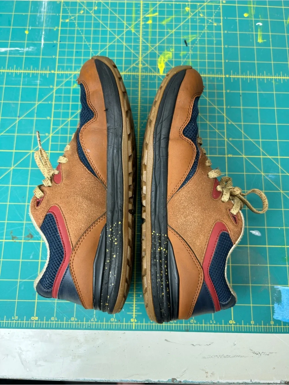 Lems Trailhead Shoes in Brown and Navy